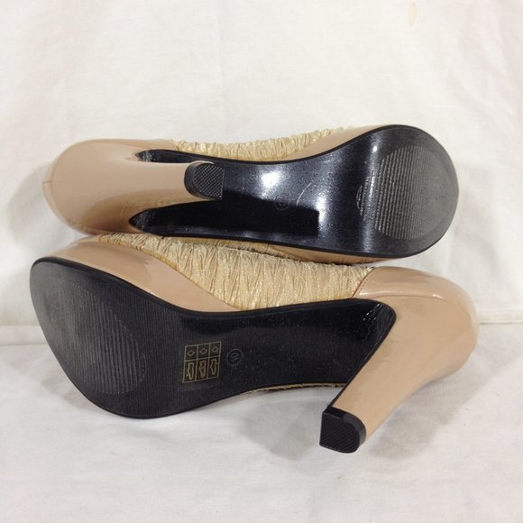 Soul Of Shoes-Final Price- Pump Stiletto Platform Beige Sz 10 - Picture 8 of 11